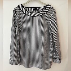 Talbots Stripe Cotton Top Size M